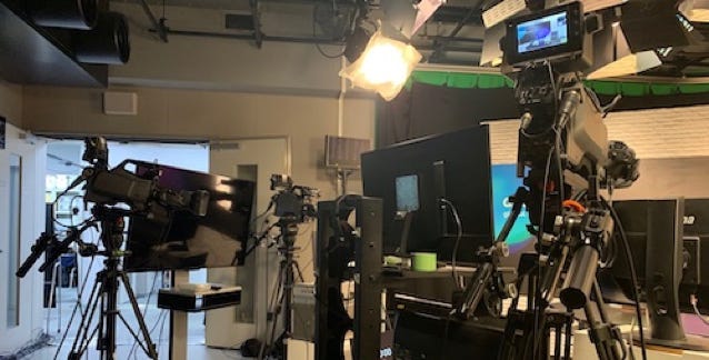 Camera studio broadcast event production