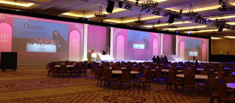 60 metre mapped projection screen